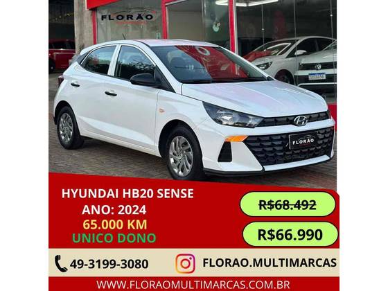 HYUNDAI HB20 1.0 12V FLEX SENSE MANUAL